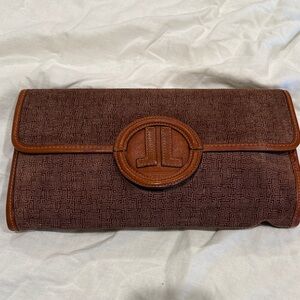Lanvin Vintage Suede Clutch